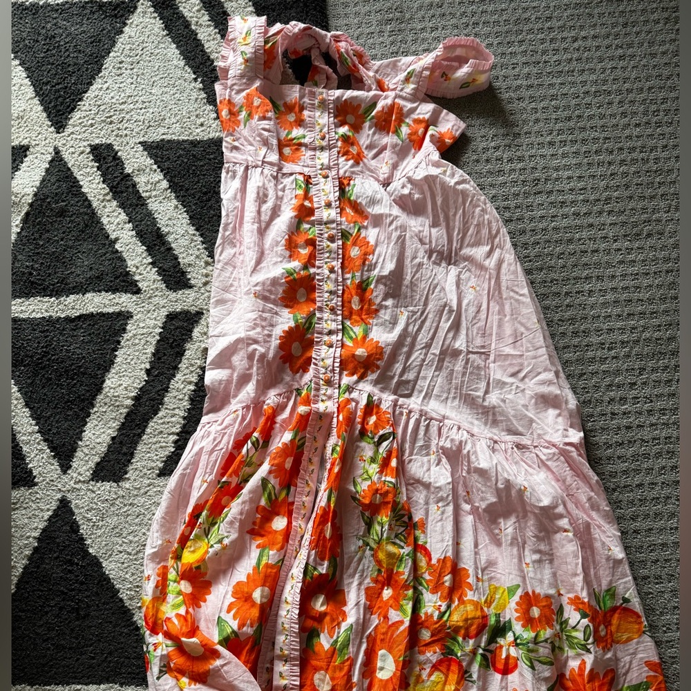 FARM Rio || Pink Papaya Salad Maxi Dress